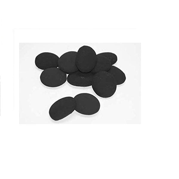 Ceramic Fibre Stones for Firepits and fire Place (Charcoal Black)