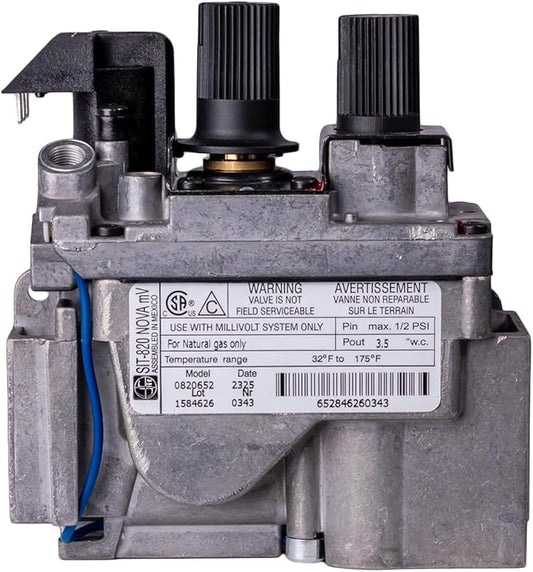 SIT Proflame 820 Replacement Millivolt Gas Valve  0820652 (Natural Gas )