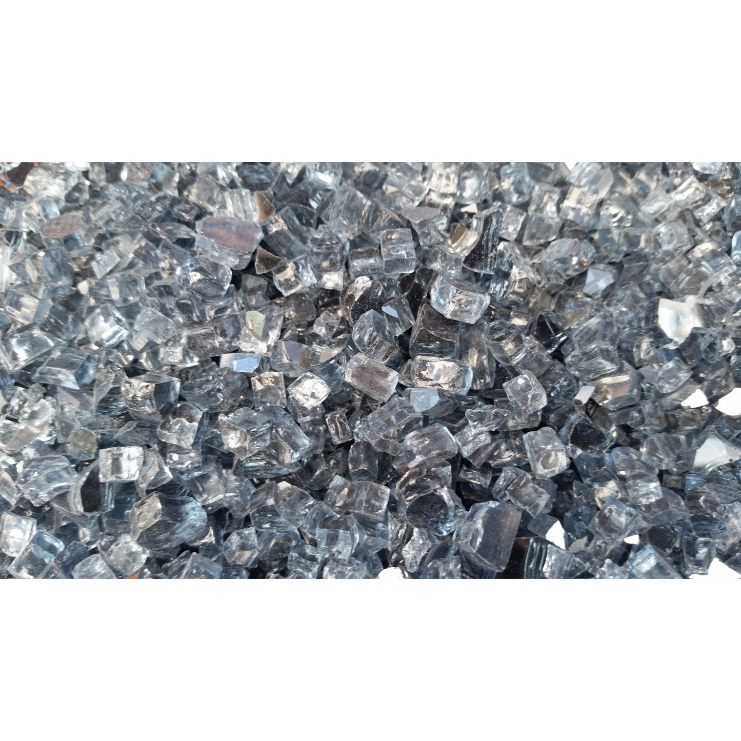 grey reflective fireglass 1/4"