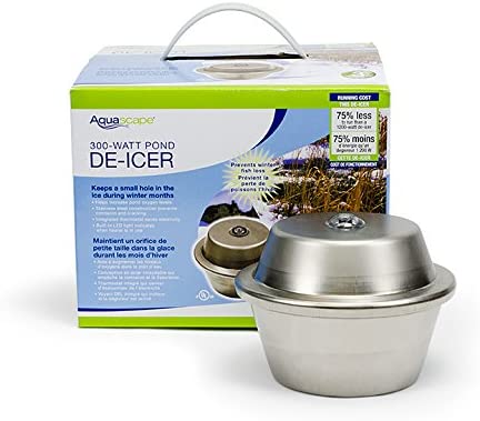 Aquascape Pond De-Icer Heater, Stainless Steel, 300-Watt 39000