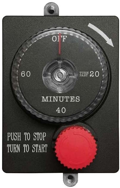 Mechanical Gas E-Stop Timer with Emergency Shut