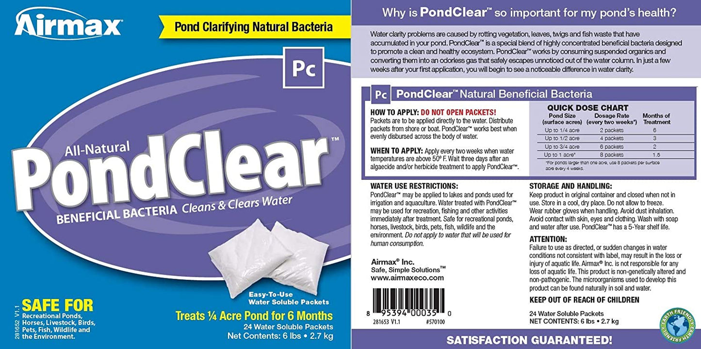 Airmax Eco Systems Pond Logic Pond Clear Packet
