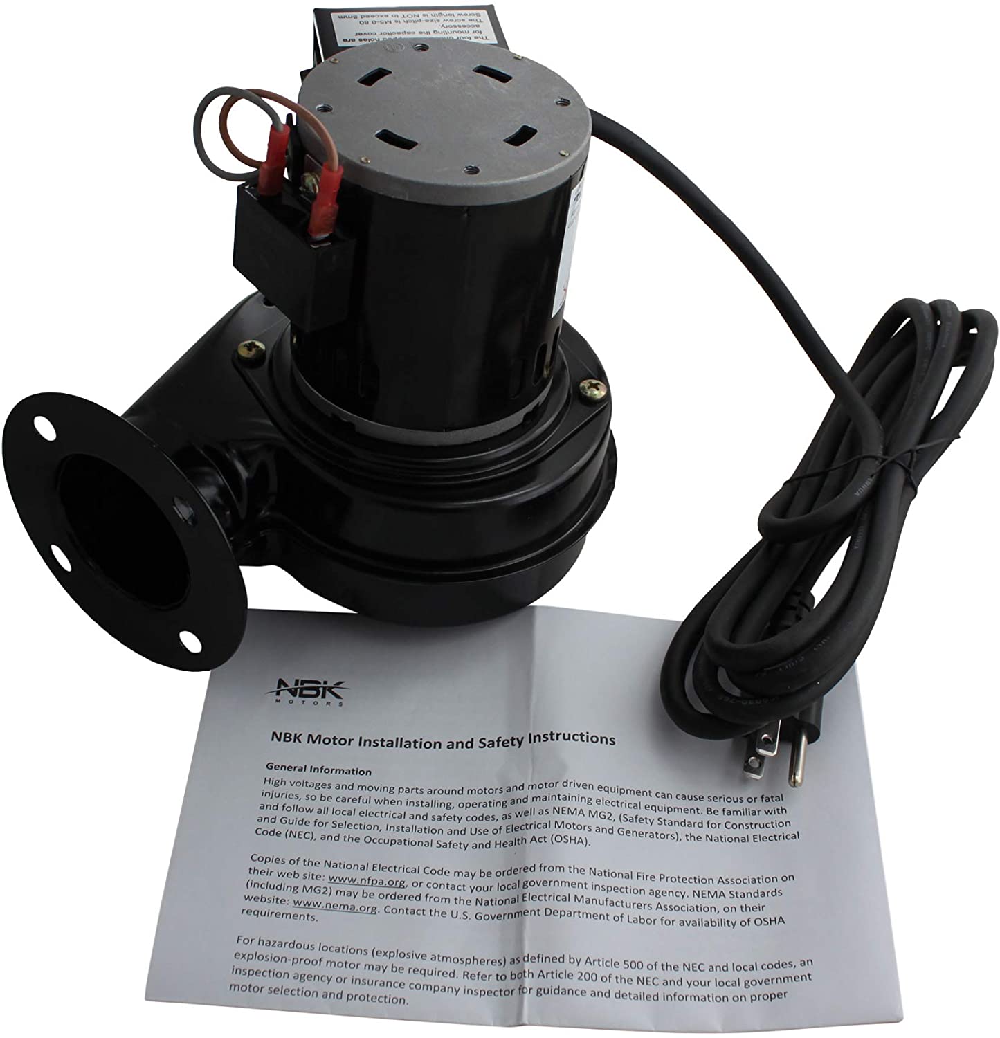 NBK 20070 Blower Motor 2 Speed Room Convection - AC-16