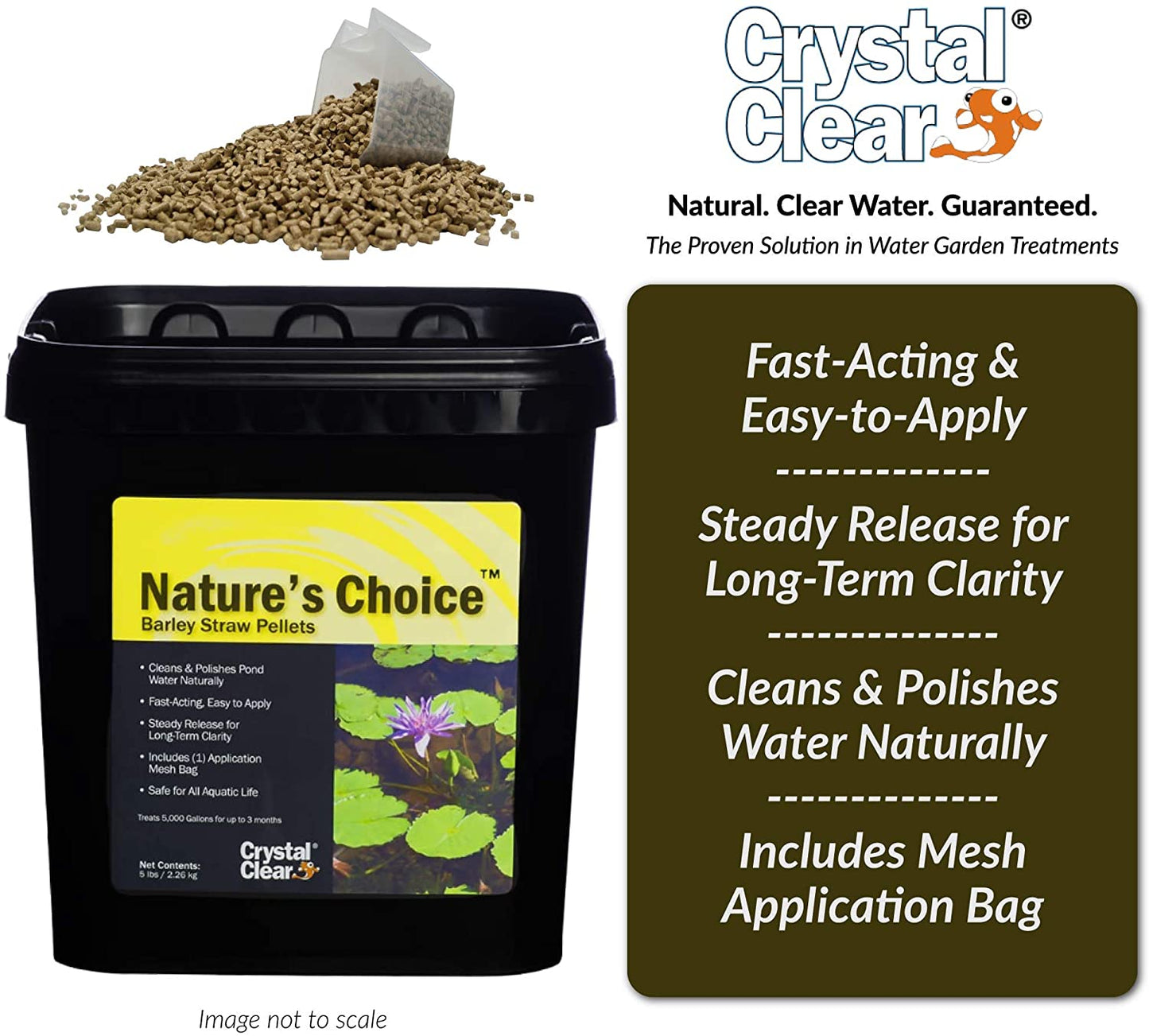 CrystalClear Nature's Choice Barley Straw Pellets