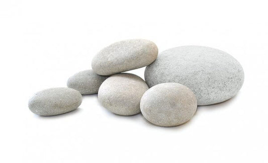Garden Semi-Polished Stones Off White Color