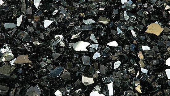 Black Reflective Fireglass