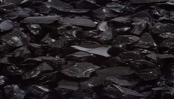 crushed black fireglass