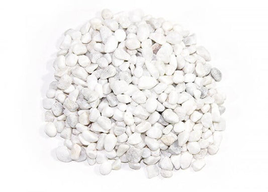 White Gravel Stone Pea Sized Stones 22 lb.