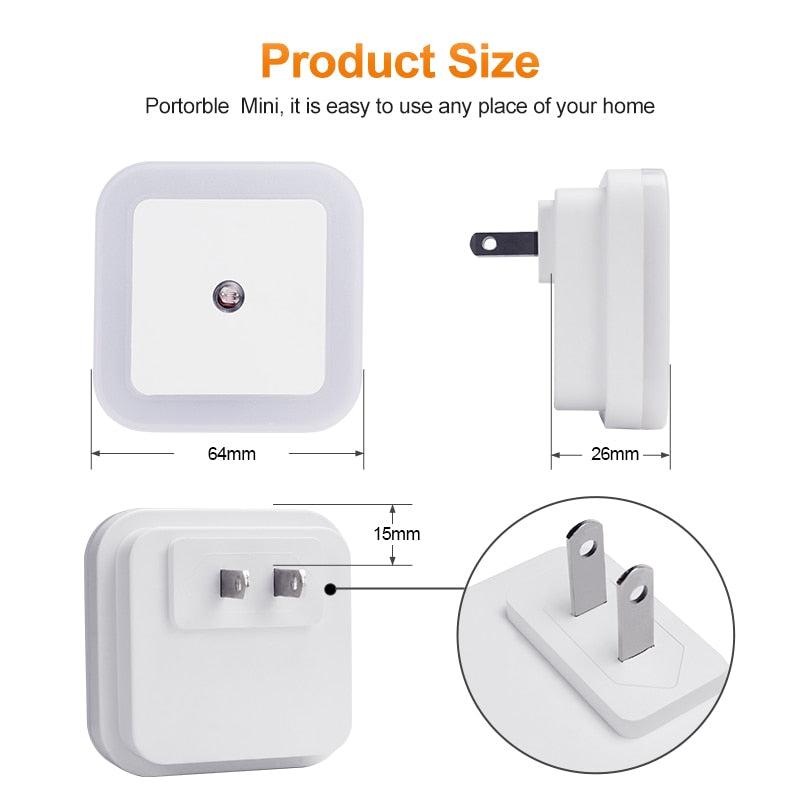 LED Night Light | LED Sensor Lamp | Nightlight for Children , Adult Bedroom