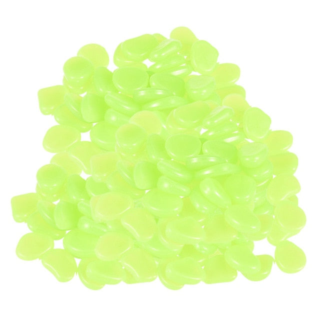 50Pcs Glow in the Dark Pebbles for Walkways ,Garden ,Patio, Lawn