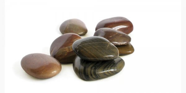 Garden Highly Polished Stones Red/Burgundy Color