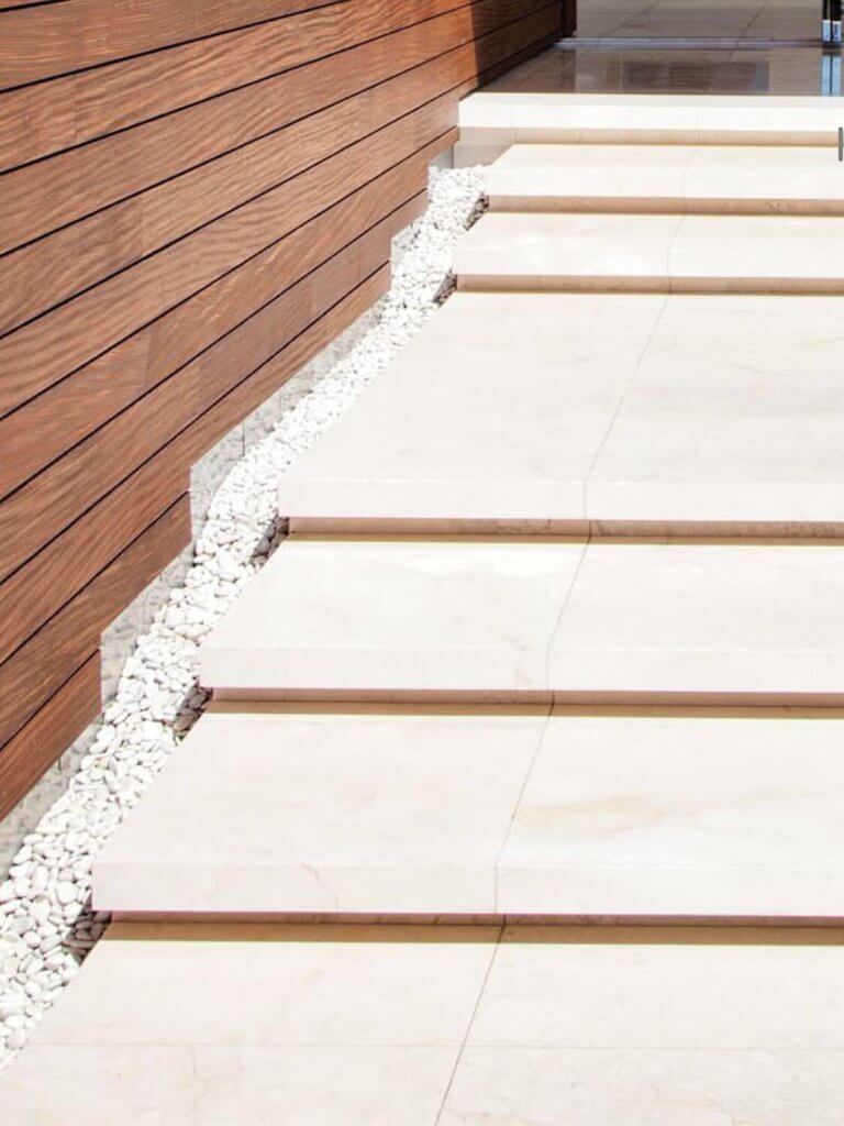 Garden Stones Semi - Polished White Stones