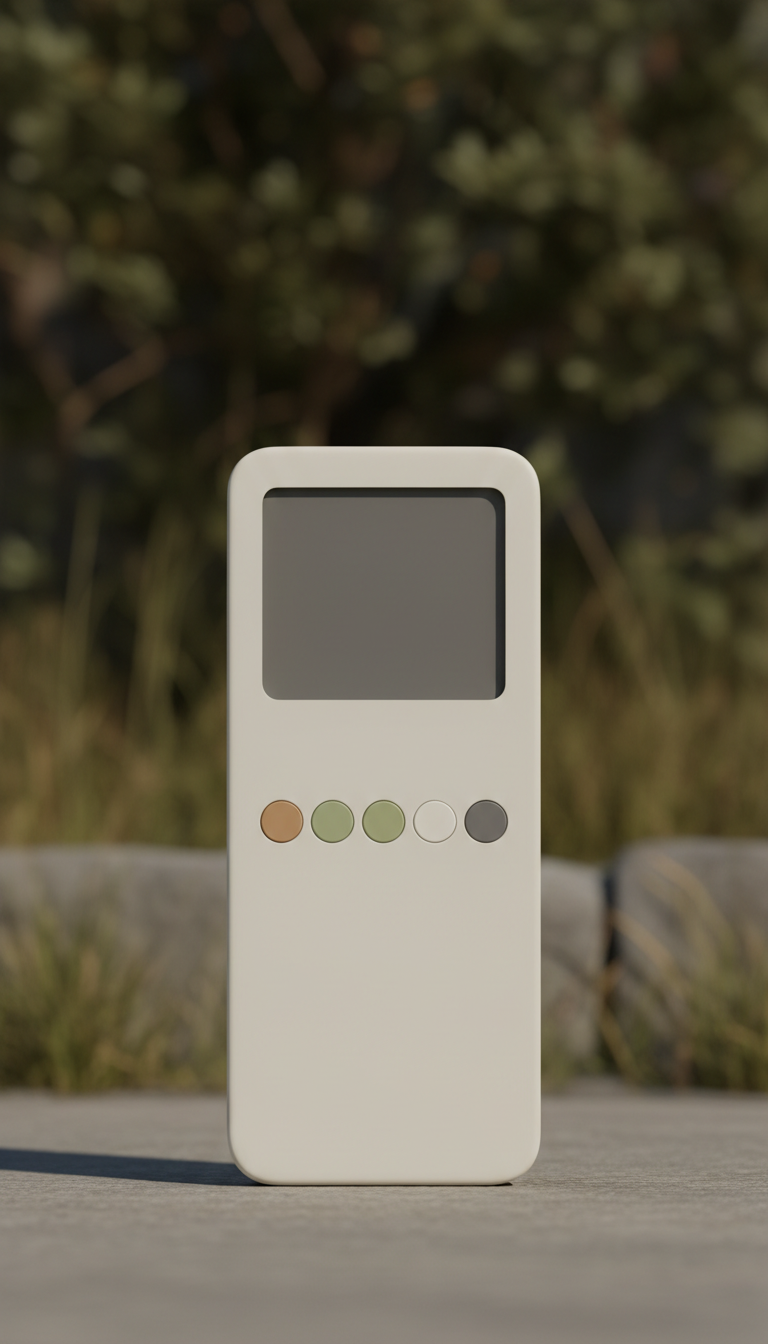 Electronic Fireplace Remote With Digital Display