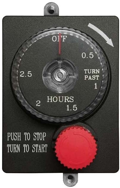 Mechanical Gas E-Stop Timer with Emergency Shut
