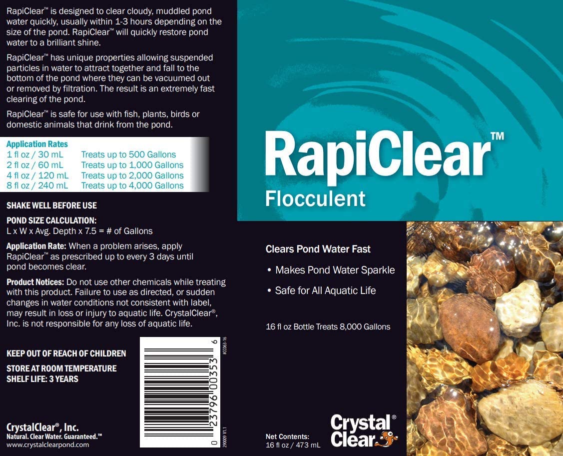 Rapiclear Pond Flocculent | Pond Water Clarifier