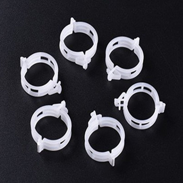 50/100pcs 30mm Plastic Plant Support Clips For Tomato Hanging Trellis Vine Connects