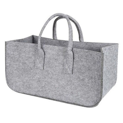 Fireplace Wood Felt Storage Bag ,Shopping Basket Magazine , Log Holders Carriers